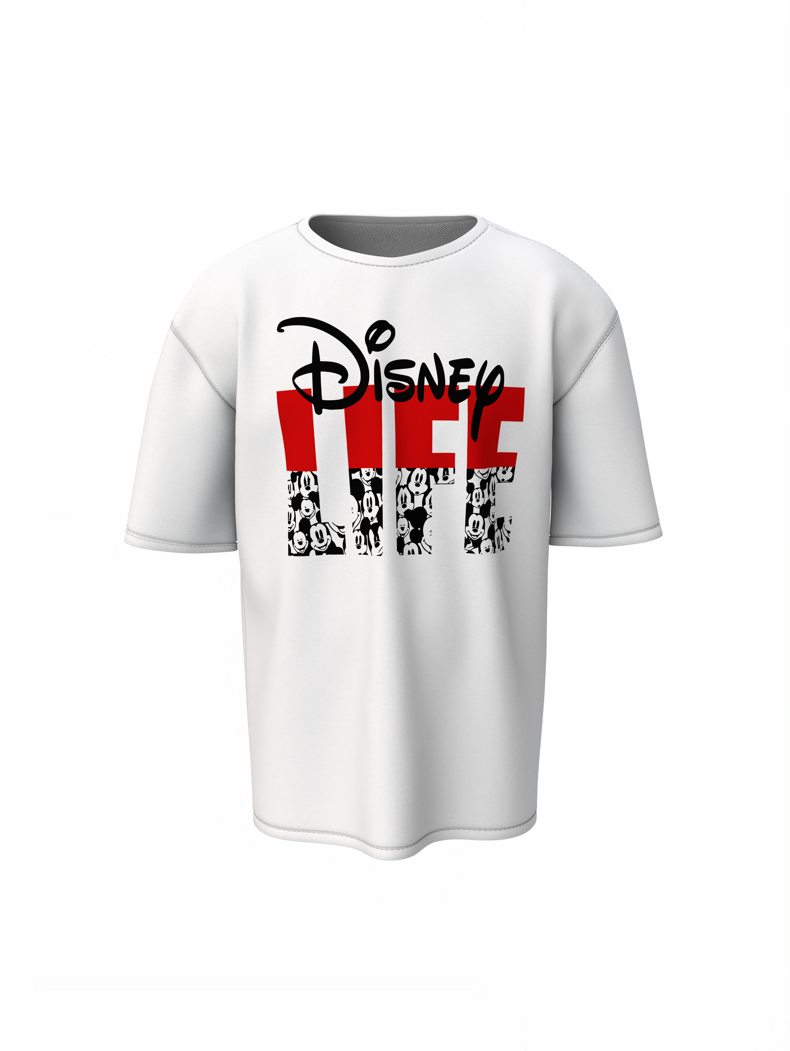 Disney Life Oversized T-Shirts Magical Classic Streetwear