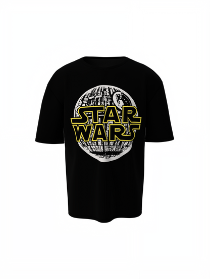Galaxy Lovers Oversized T-Shirts Cosmic Romantic Streetwear