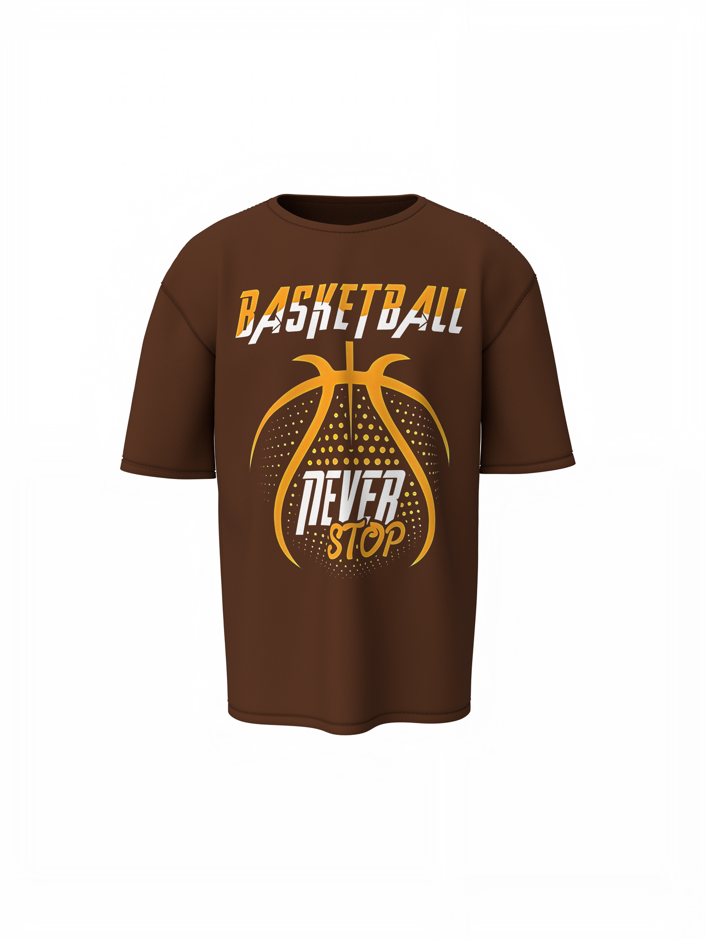 Never Stop Oversized T-Shirt Trendy Unisex Streetwear Fit