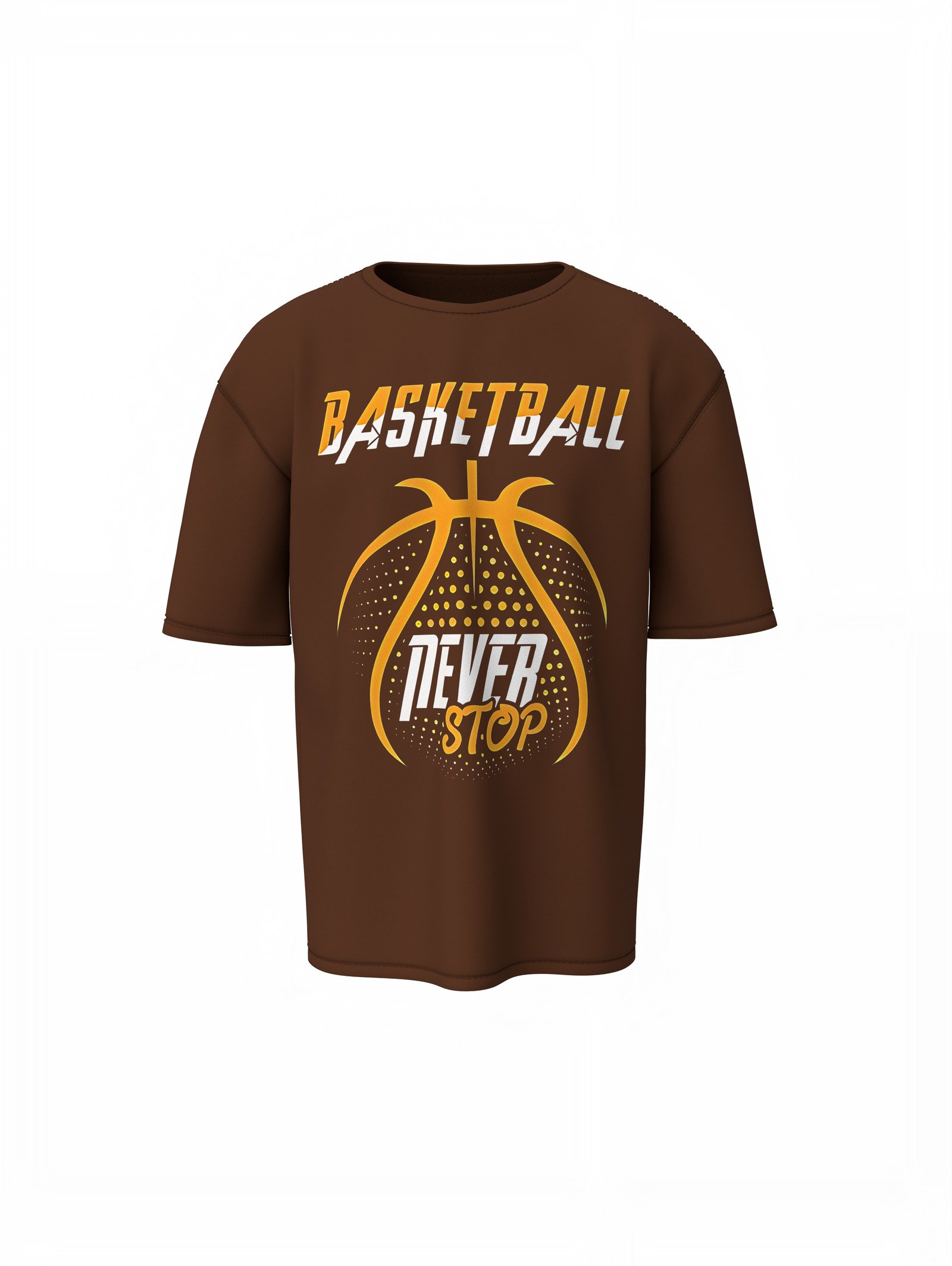 Never Stop Oversized T-Shirt Trendy Unisex Streetwear Fit