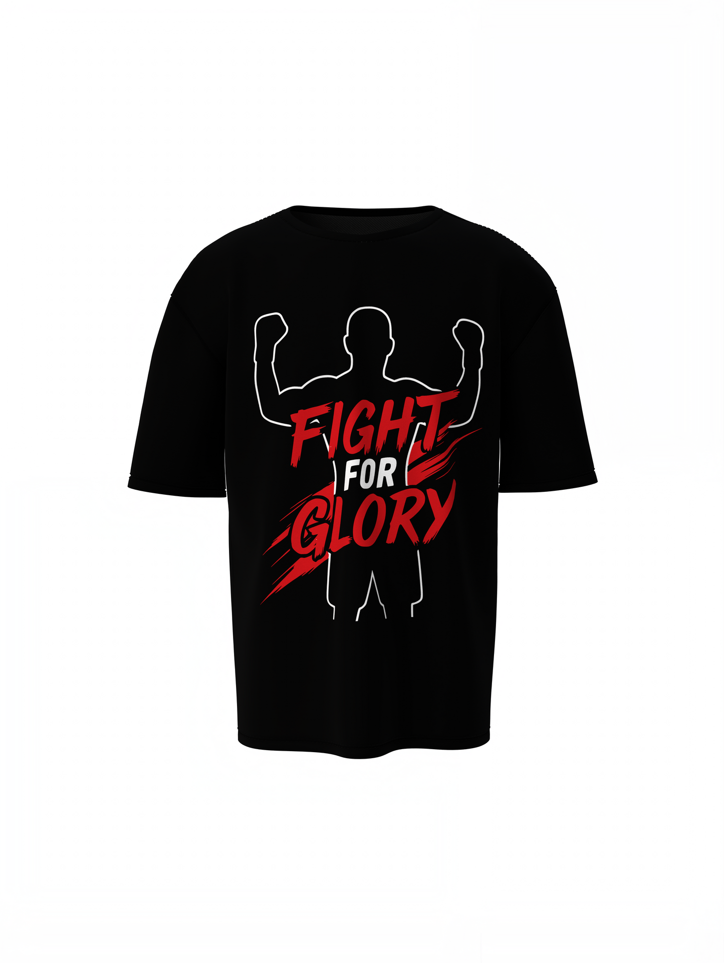 UFC Fight Or Glory Oversized T-Shirt for Fight Fan Streetwear