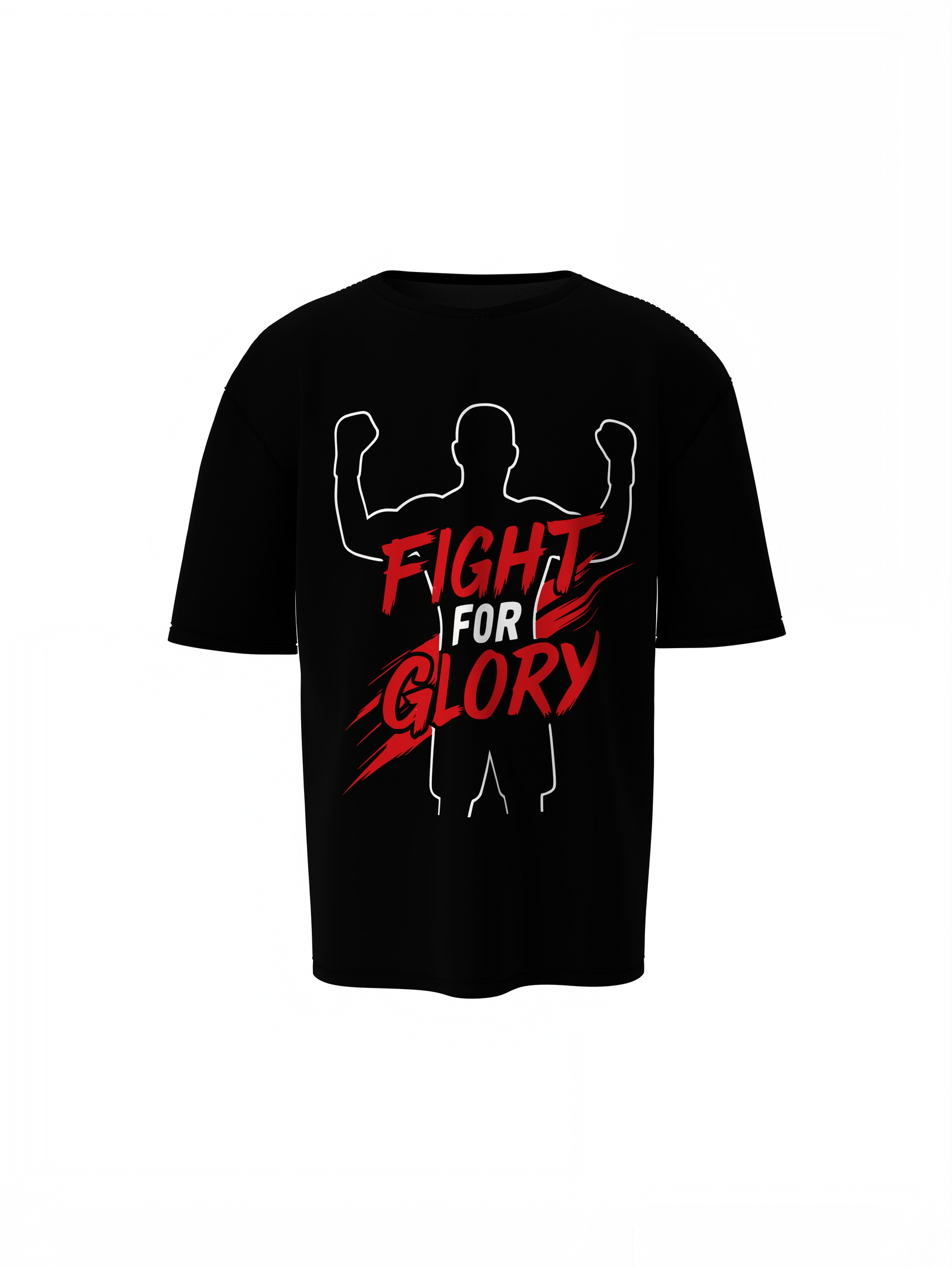 UFC Fight Or Glory Oversized T-Shirt for Fight Fan Streetwear