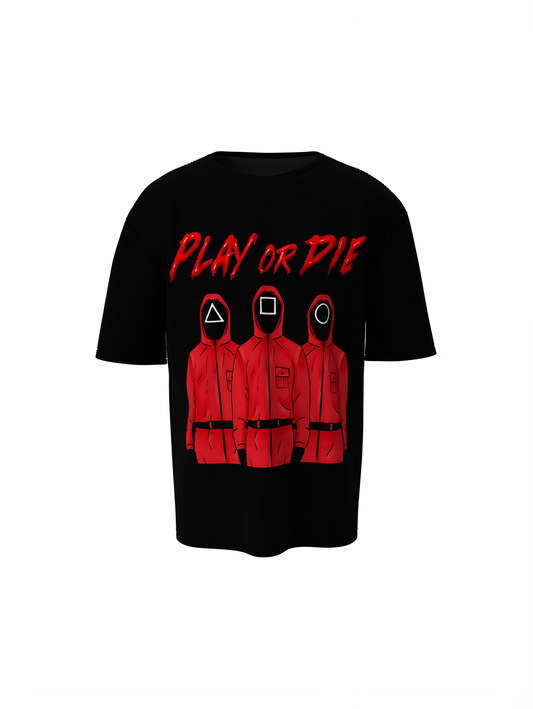 Play OR Die Oversized T-Shirt – Stylish Casual Oversized Tee