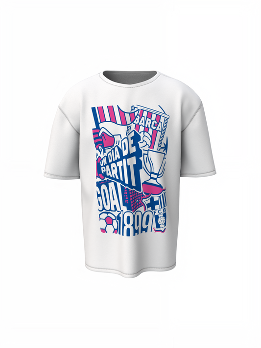 Barca Goal Oversized T-Shirts