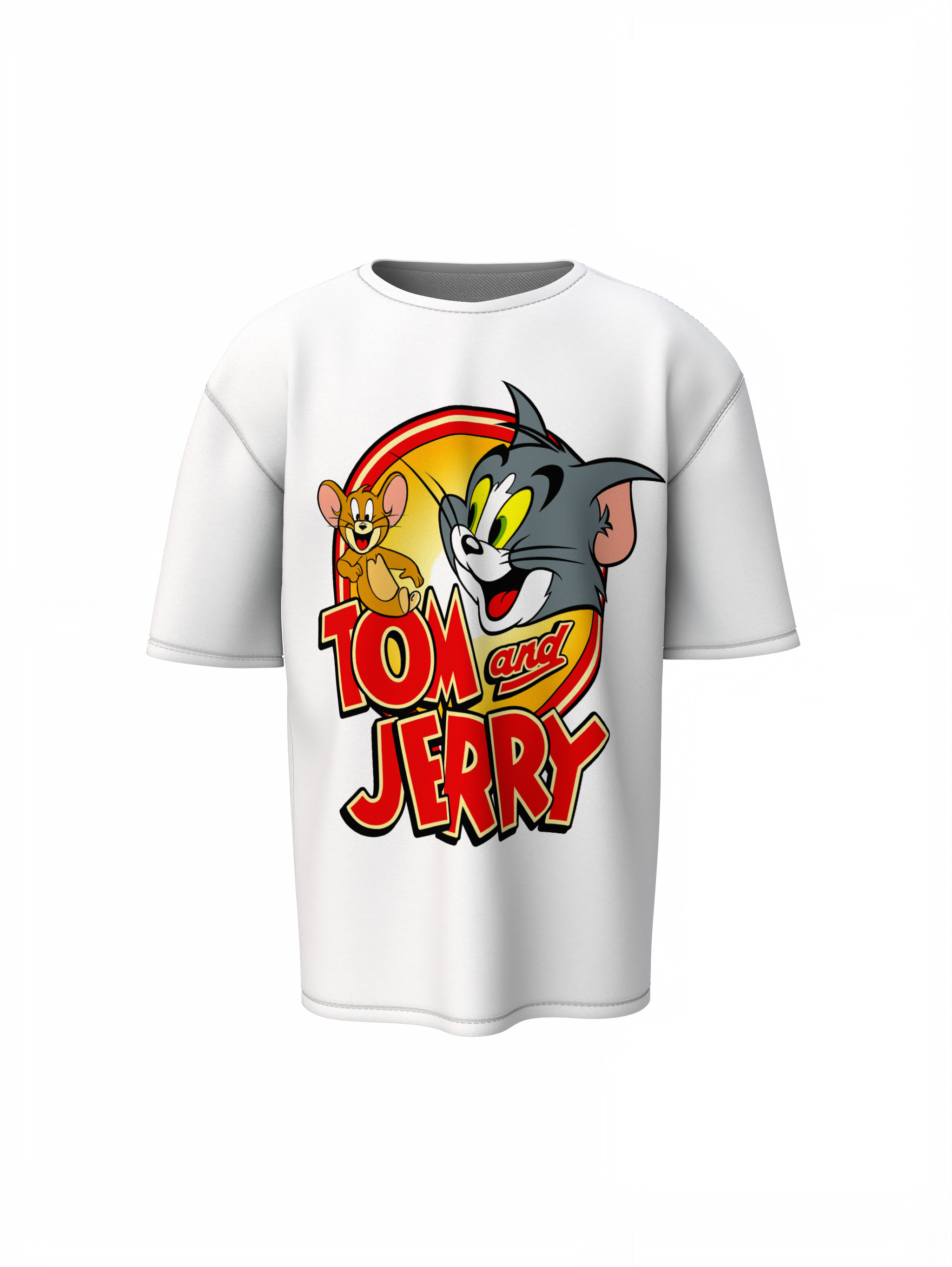 Sweet Tom And Jerry Oversized T-Shirts