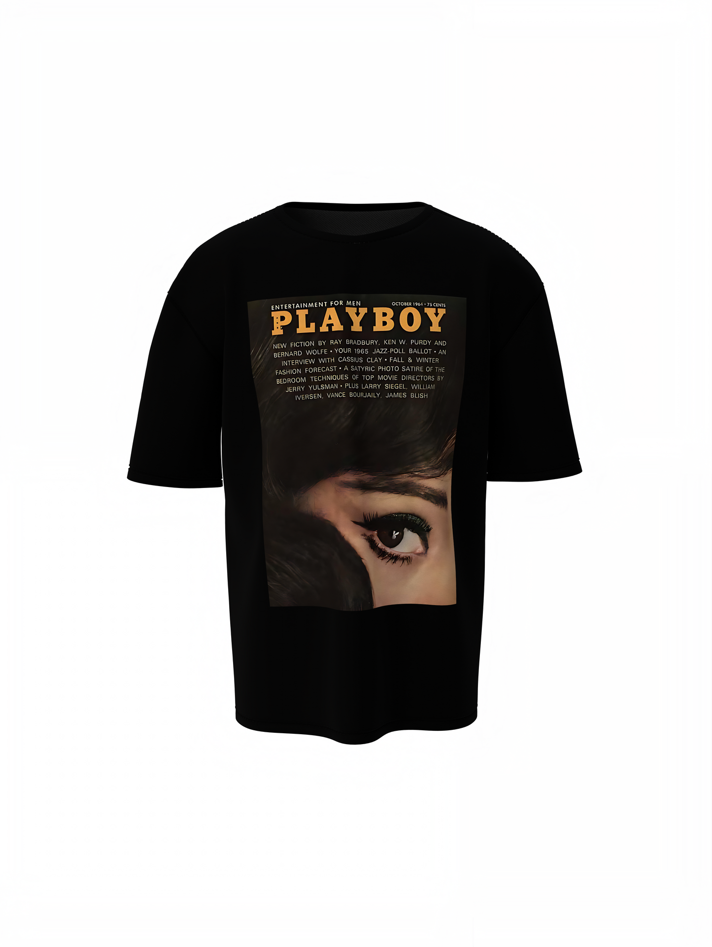 Playboy Retro Vintage Black Oversized T-Shirt – Stylish Casual