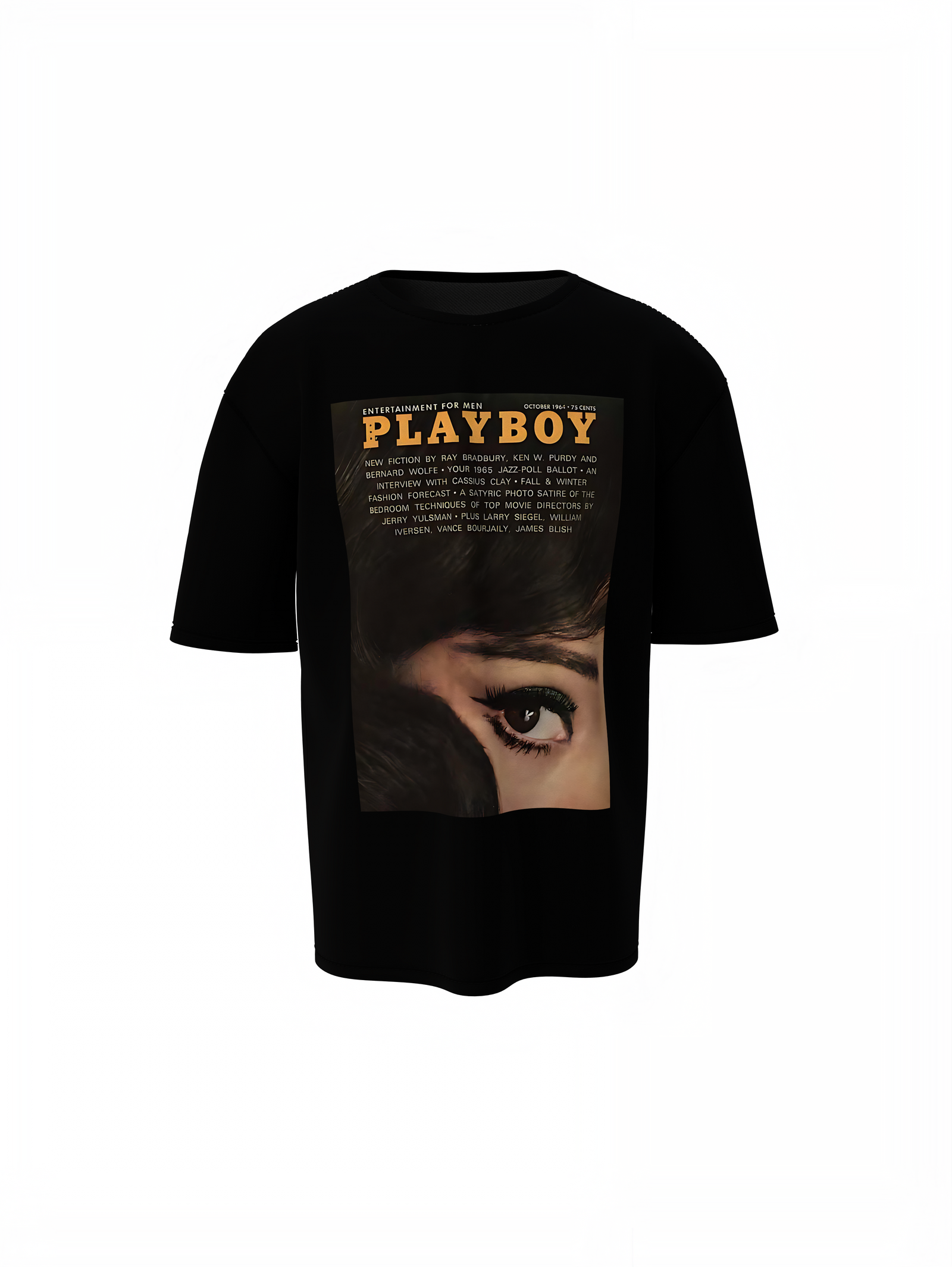 Playboy Retro Vintage Black Oversized T-Shirt – Stylish Casual