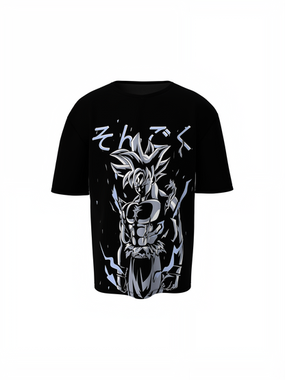 Eternal Warrior Goku Oversized T-Shirt Anime Streetwear