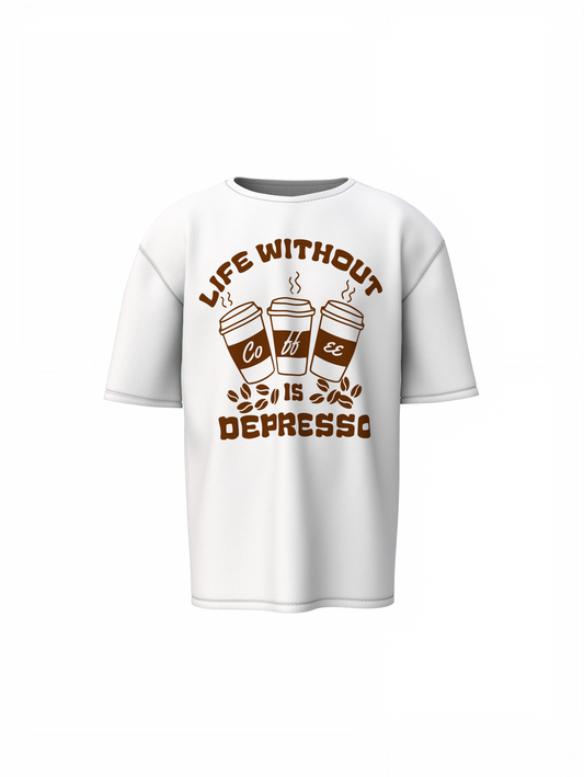 Depresso Coffee Oversized T-Shirts