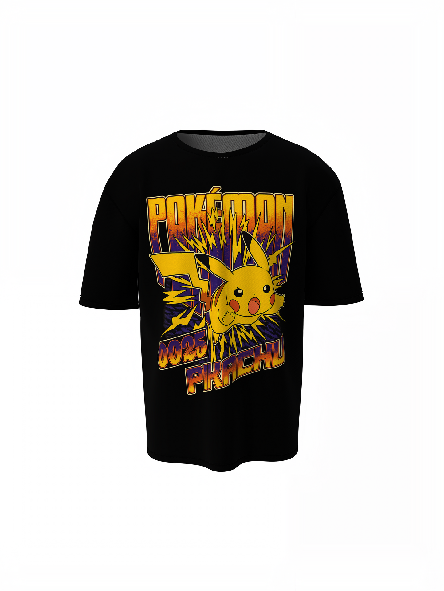 Pikachu 25 Pokemon Oversized T-Shirts – Iconic Anime Wear