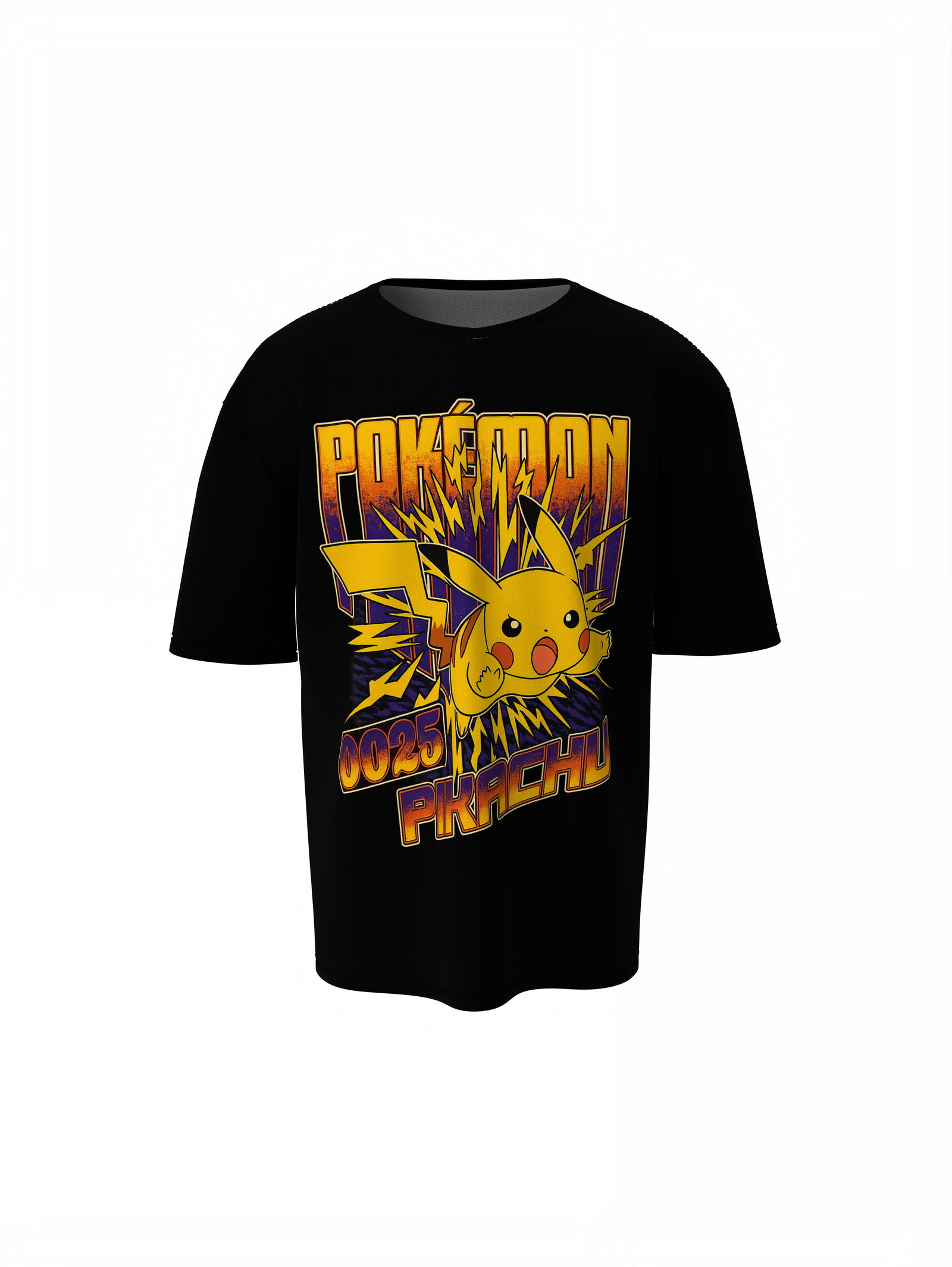 Pikachu 25 Pokemon Oversized T-Shirts – Iconic Anime Wear