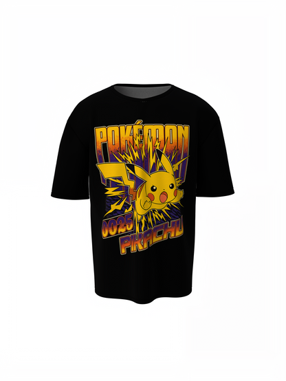 Pikachu 25 Pokemon Oversized T-Shirts – Iconic Anime Wear
