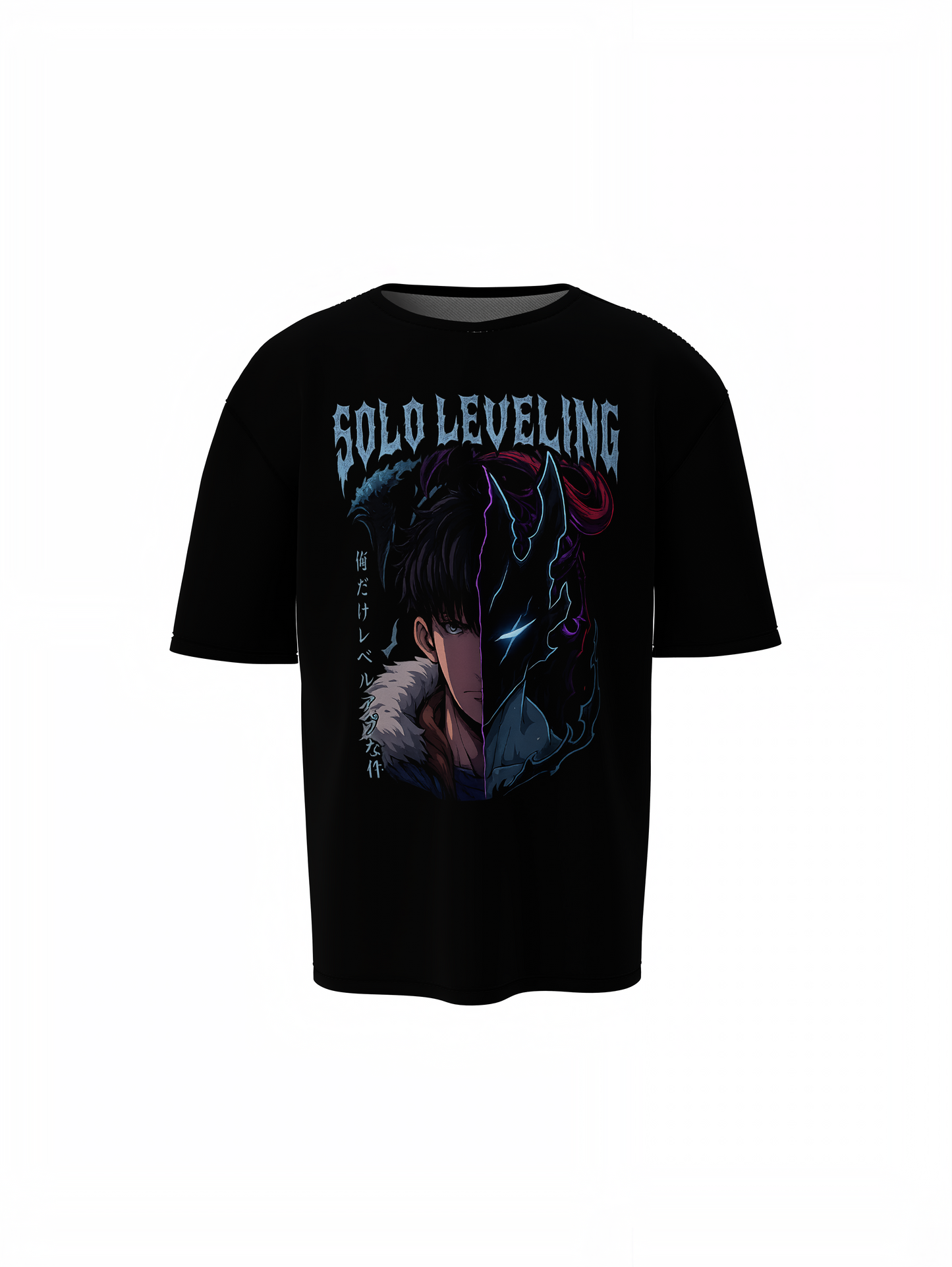 Sung Jin Woo Oversized T-Shirts Solo Leveling Streetwear