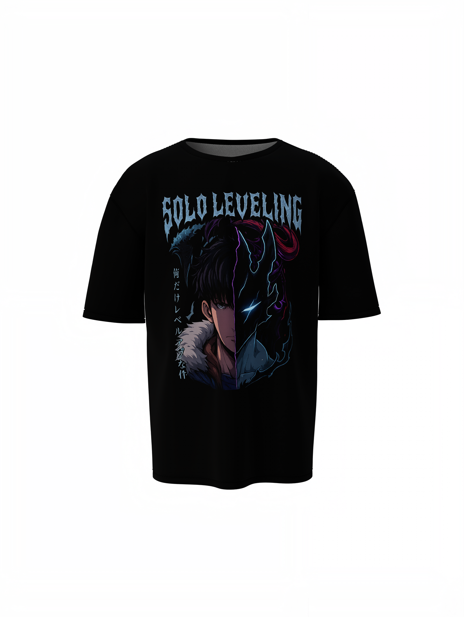 Sung Jin Woo Oversized T-Shirts Solo Leveling Streetwear