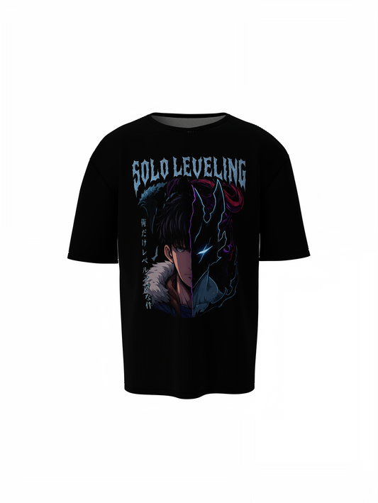 Sung Jin Woo Oversized T-Shirts Solo Leveling Streetwear