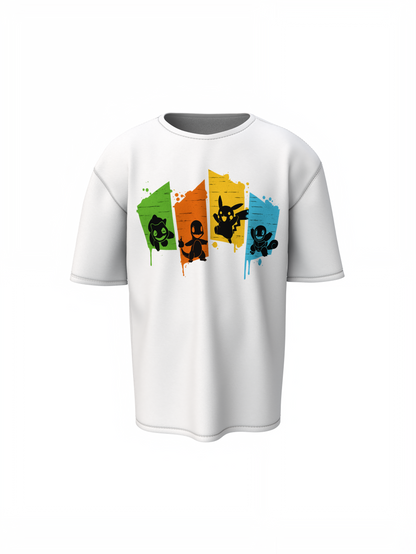 Pokemon Type Oversized T-Shirt – Relaxed Fit Anime-Inspired