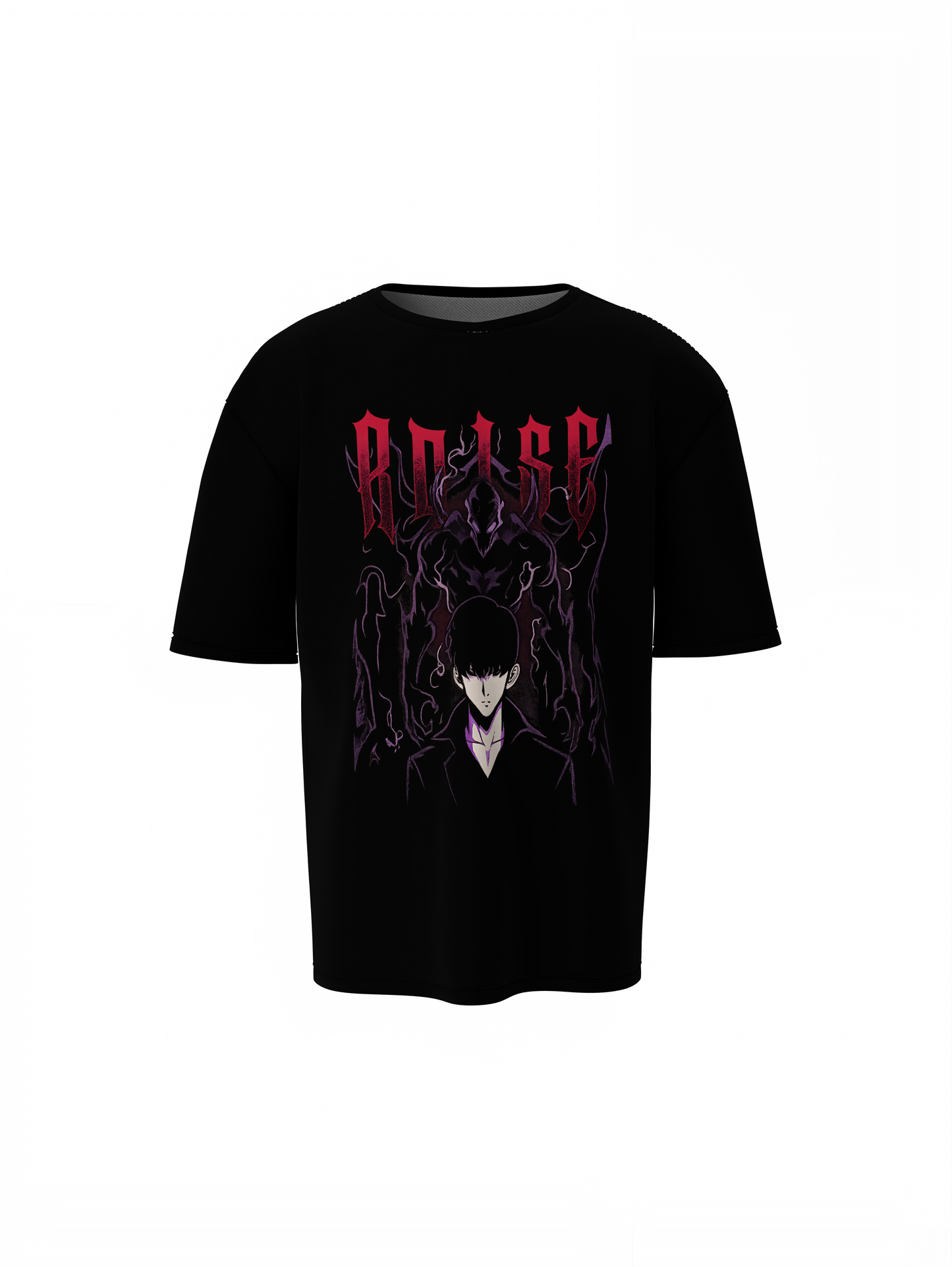 Level Up Black Oversized T-Shirt for Trendy Streetwear