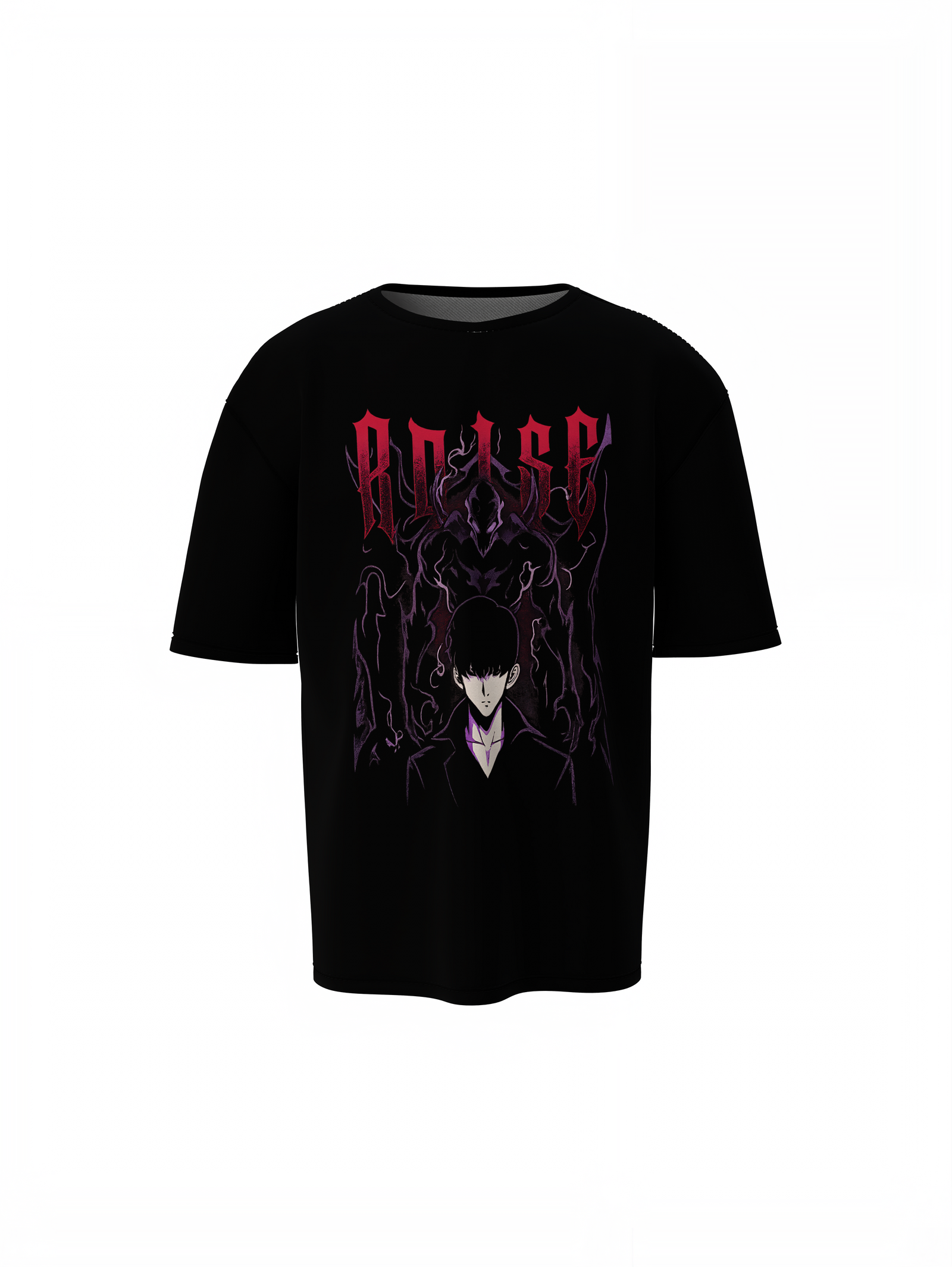 Level Up Black Oversized T-Shirt for Trendy Streetwear