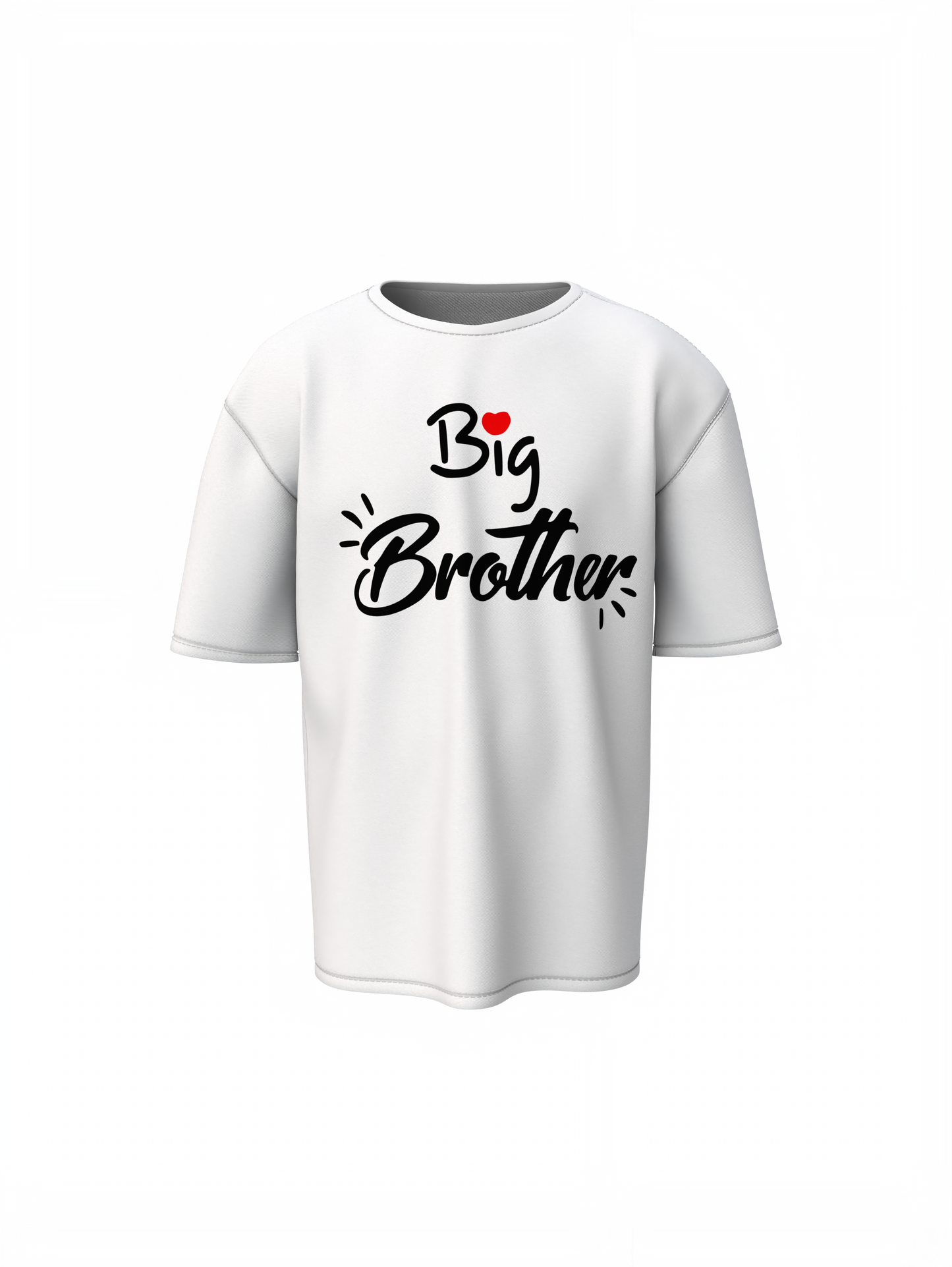 Oversized T-Shirts Love Big Bro Cute Sibling Family Outfit