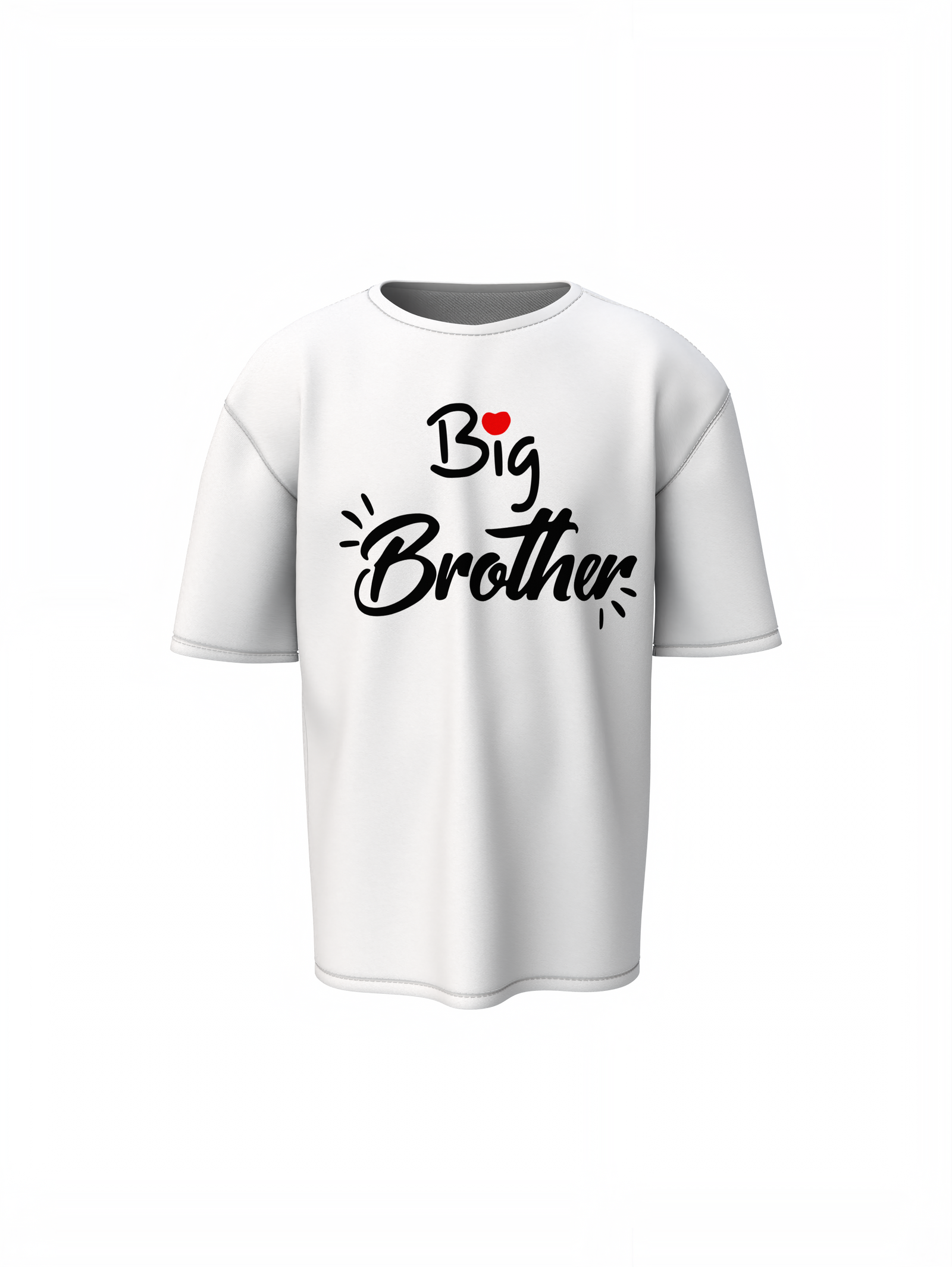 Oversized T-Shirts Love Big Bro Cute Sibling Family Outfit