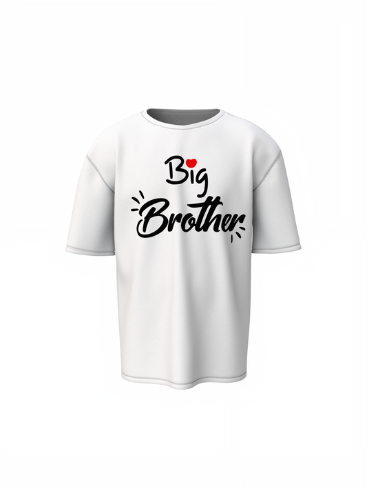 Oversized T-Shirts Love Big Bro Cute Sibling Family Outfit