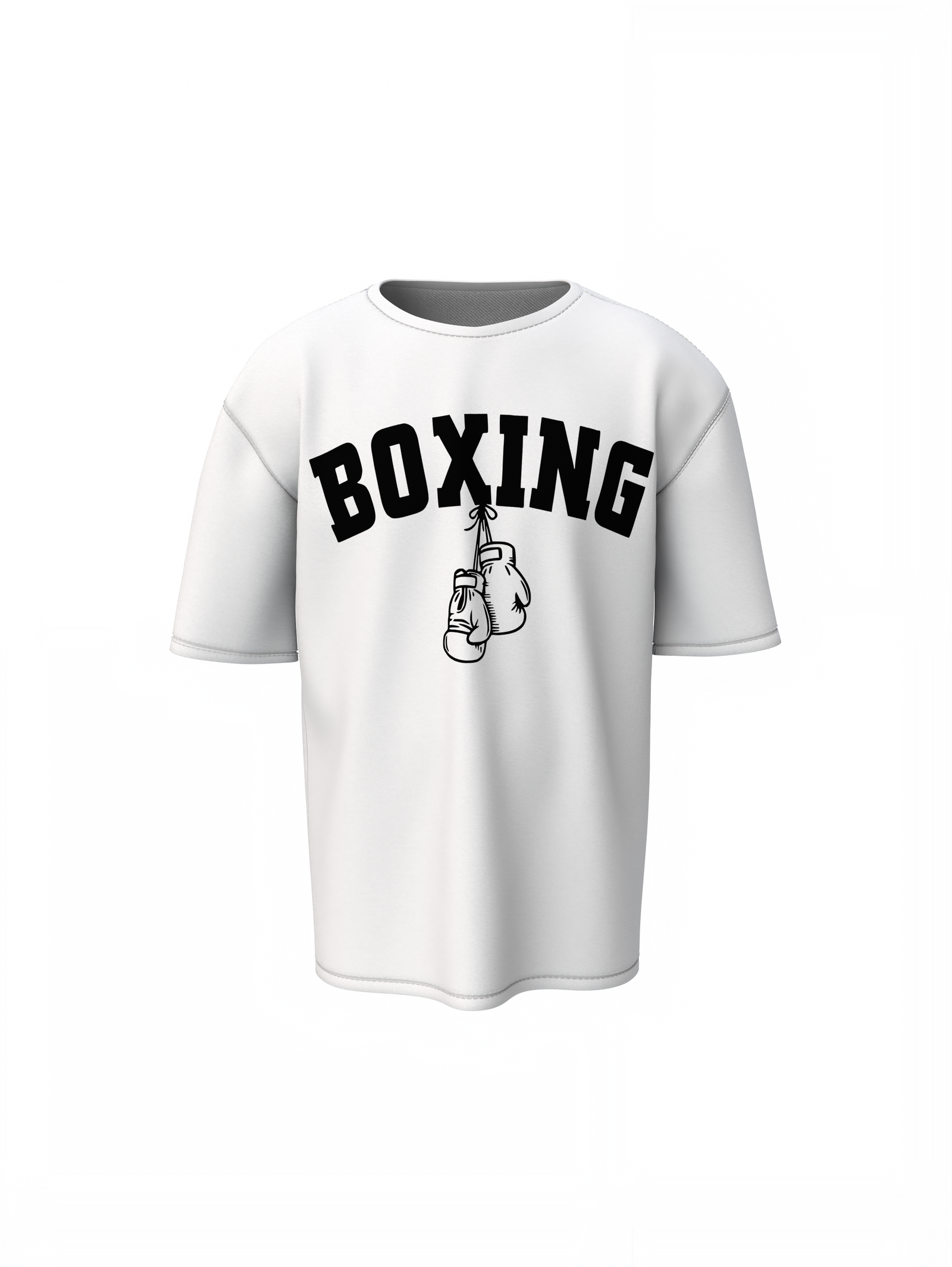 Boxing Hanging Gloves Oversized T-Shirts