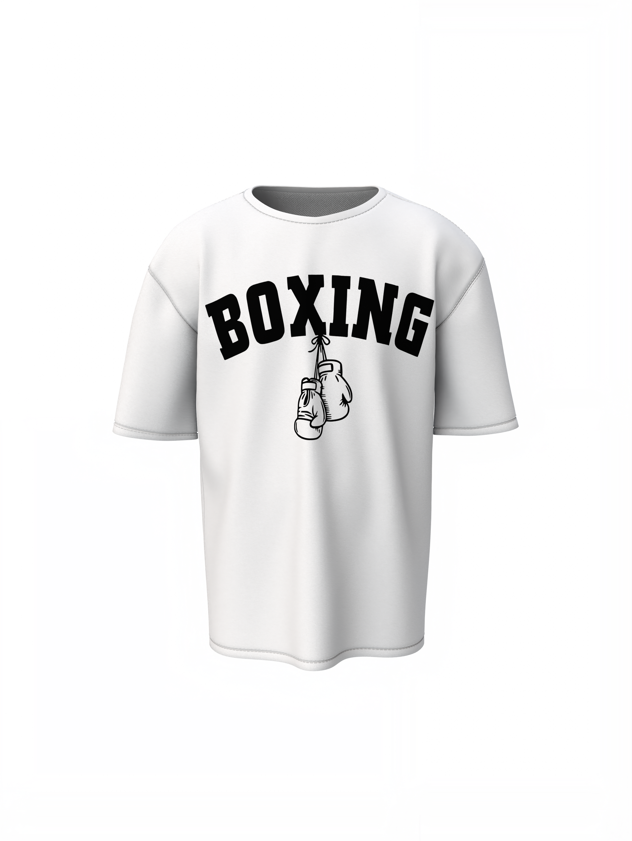 Boxing Hanging Gloves Oversized T-Shirts