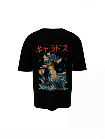 Gyarados Oversized T-Shirt Bold Pokémon Streetwear Tee