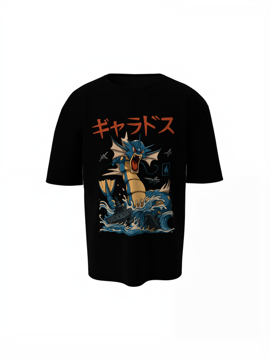 Gyarados Oversized T-Shirt Bold Pokémon Streetwear Tee