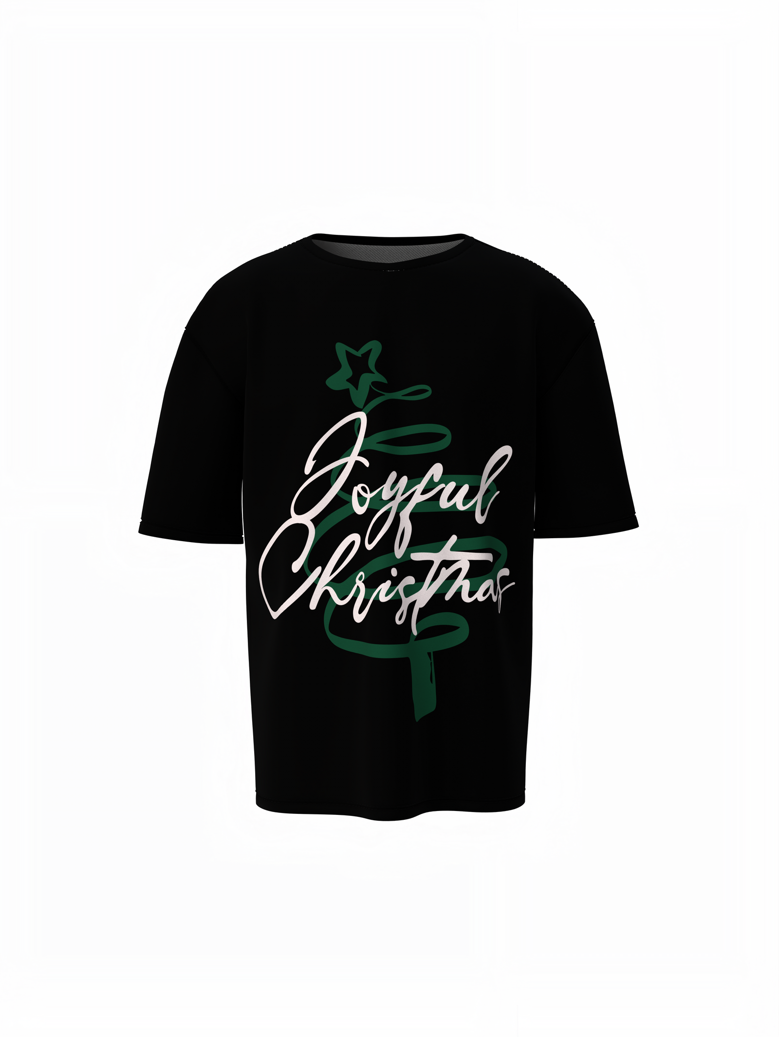 Joyful Christmas Oversized T-Shirts