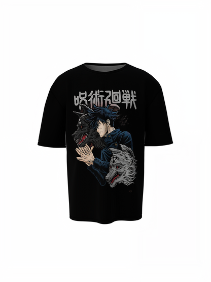 Megumi Divine Dogs Oversized T-Shirts – Anime Streetwear
