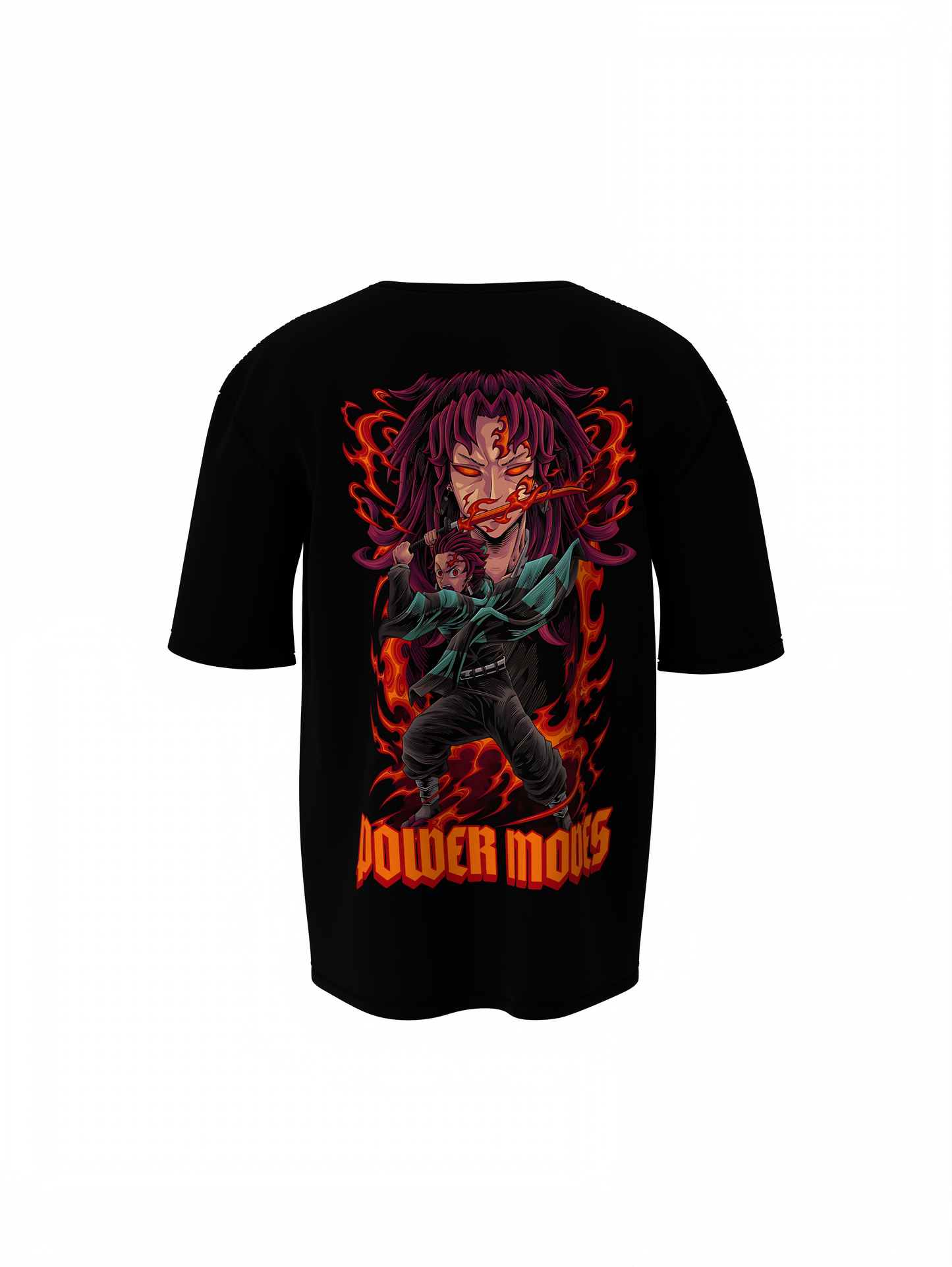 Power Moodes Black Oversized T-Shirts for Bold Streetwear Fit