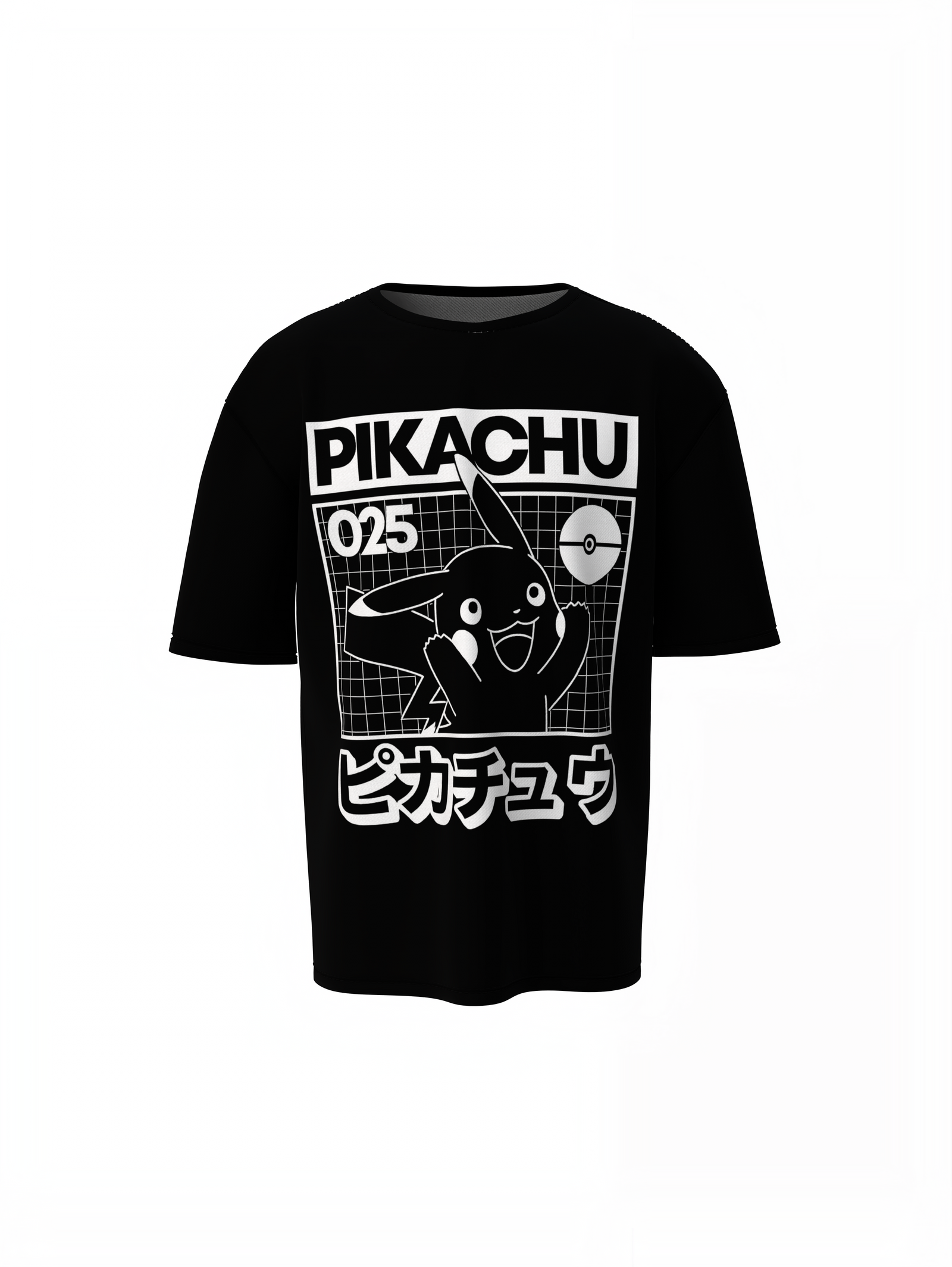 Pikachu 025 Pokemon Oversized T-Shirts – Anime Streetwear