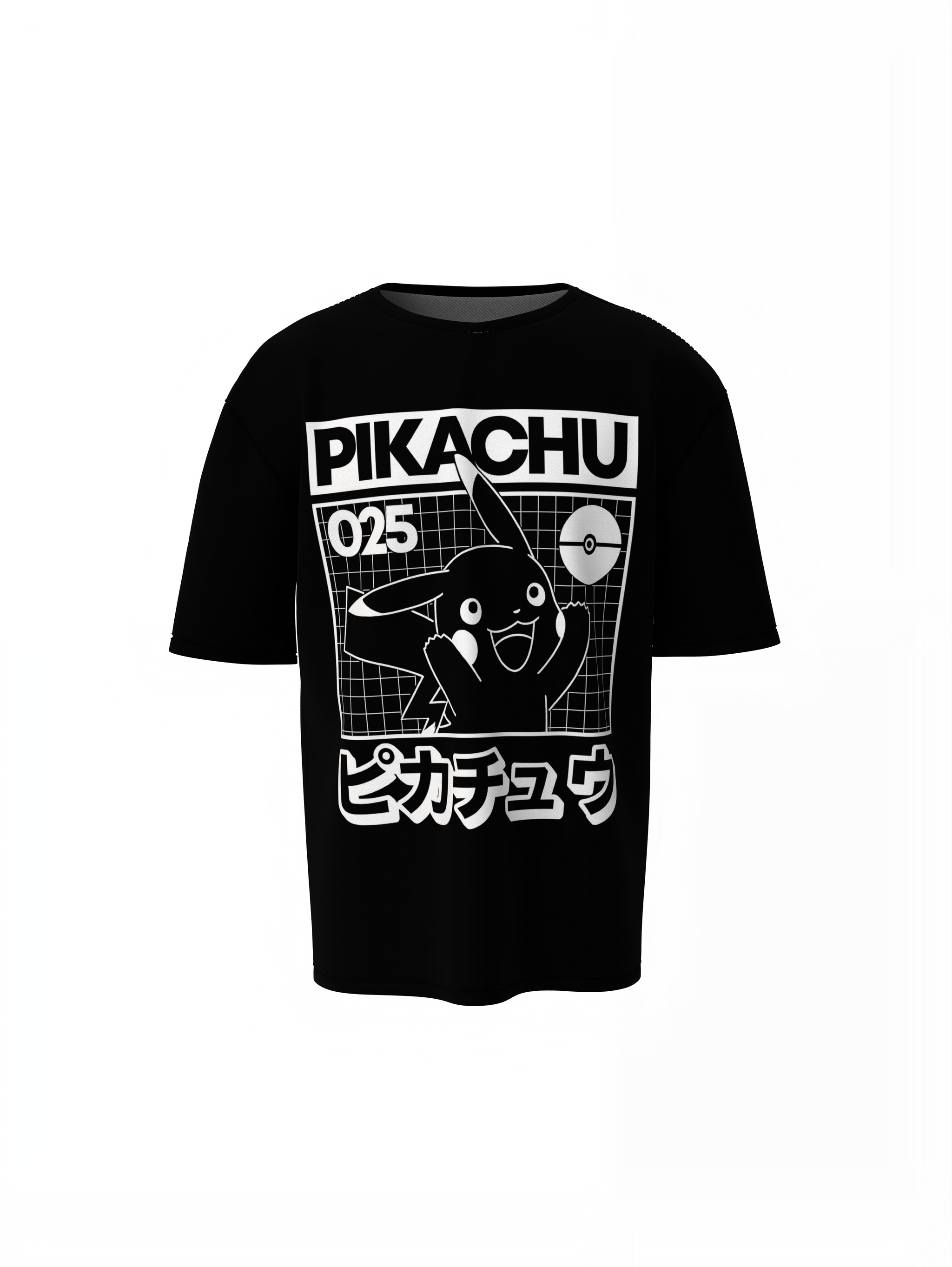 Pikachu 025 Pokemon Oversized T-Shirts
