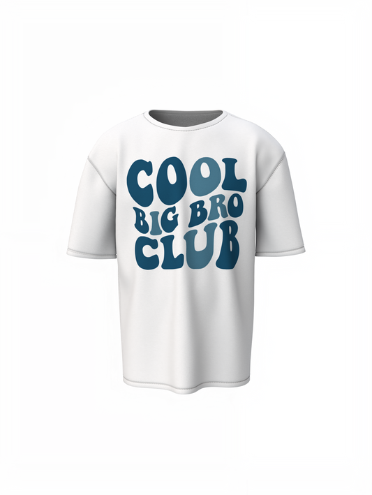 Big Bro Club Oversized T-Shirt Comfortable Family Graphic Tee