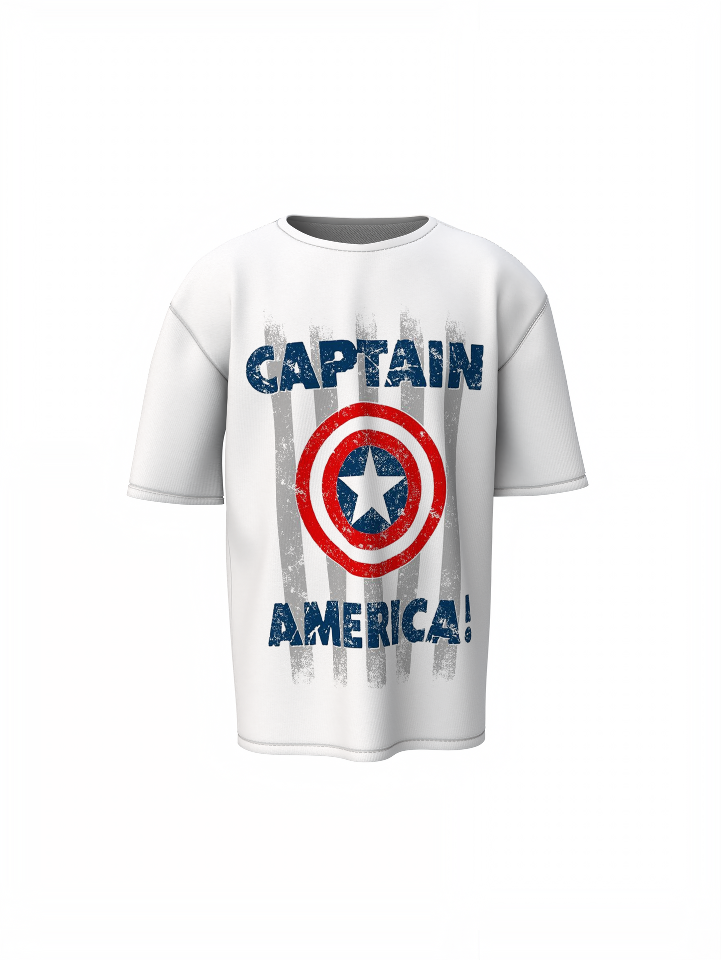 First Captain America Shield Oversized T-Shirts