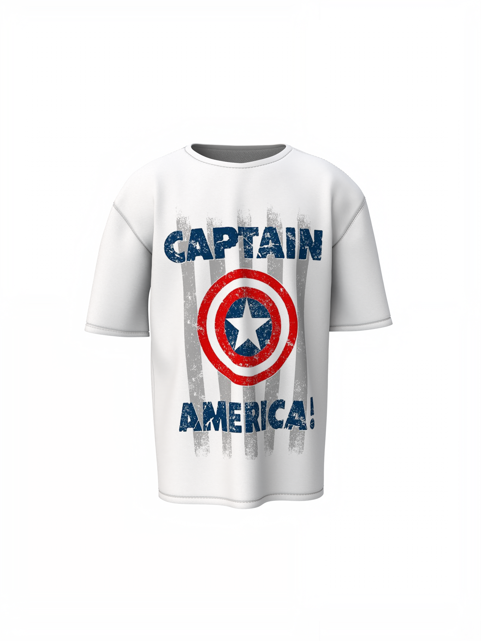 First Captain America Shield Oversized T-Shirts