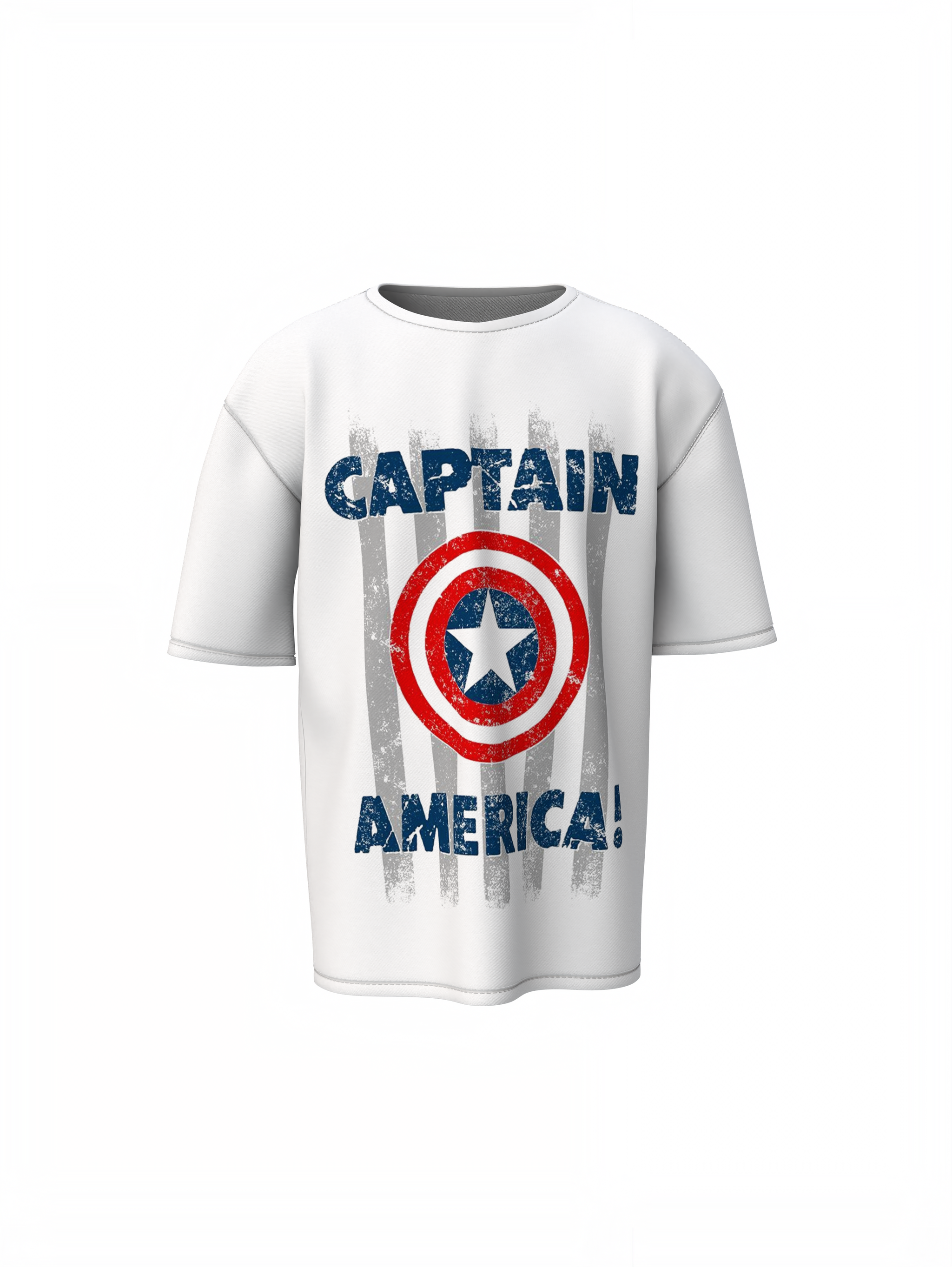 First Captain America Shield Oversized T-Shirts