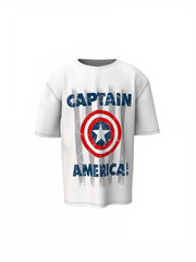 First Captain America Shield Oversized T-Shirts