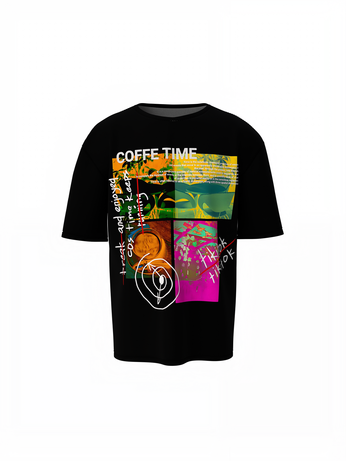 Coffee Time T Shirts Stylish Premium Casual Everyday Wear Fit