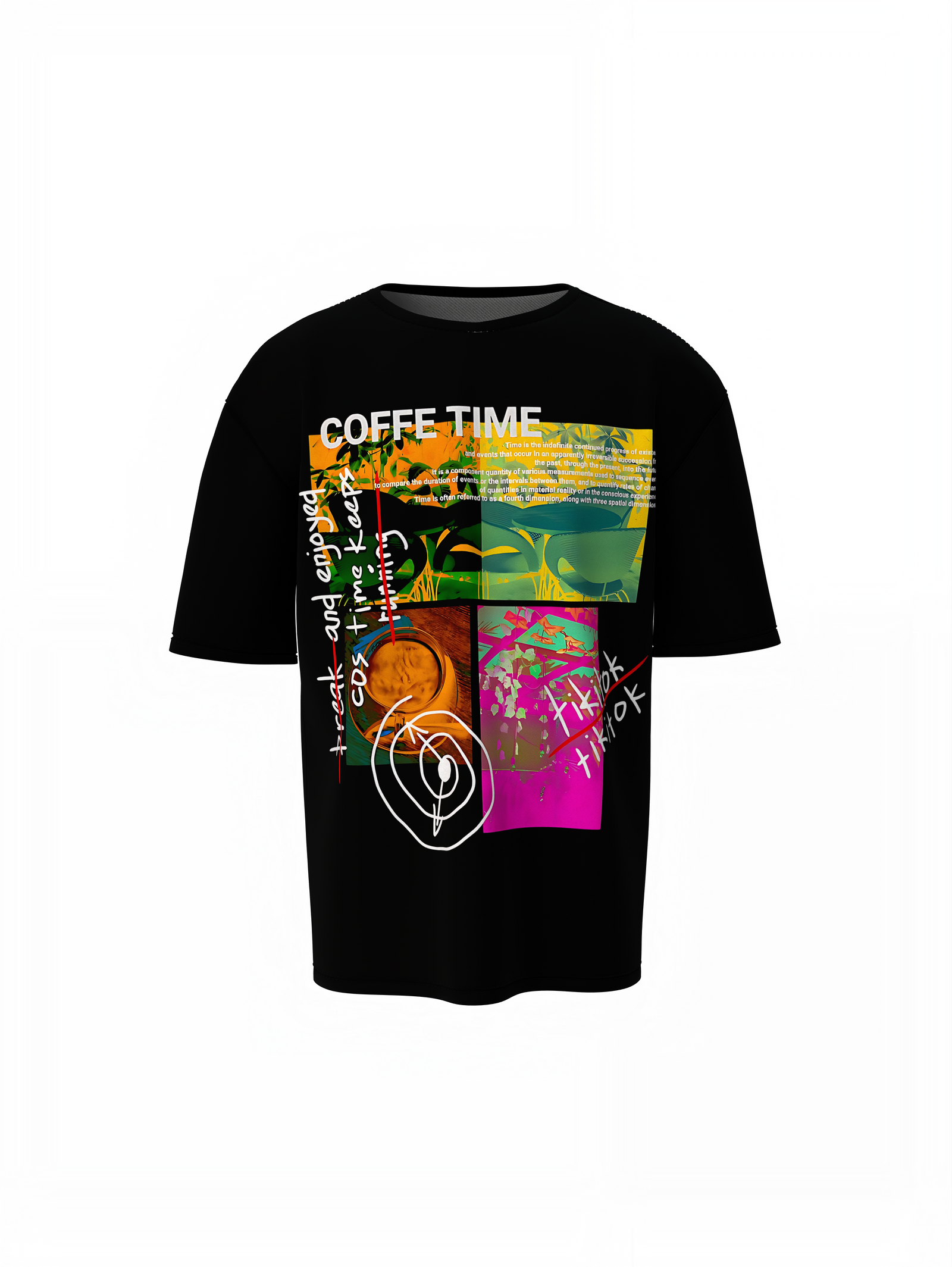 Coffee Time T Shirts Stylish Premium Casual Everyday Wear Fit