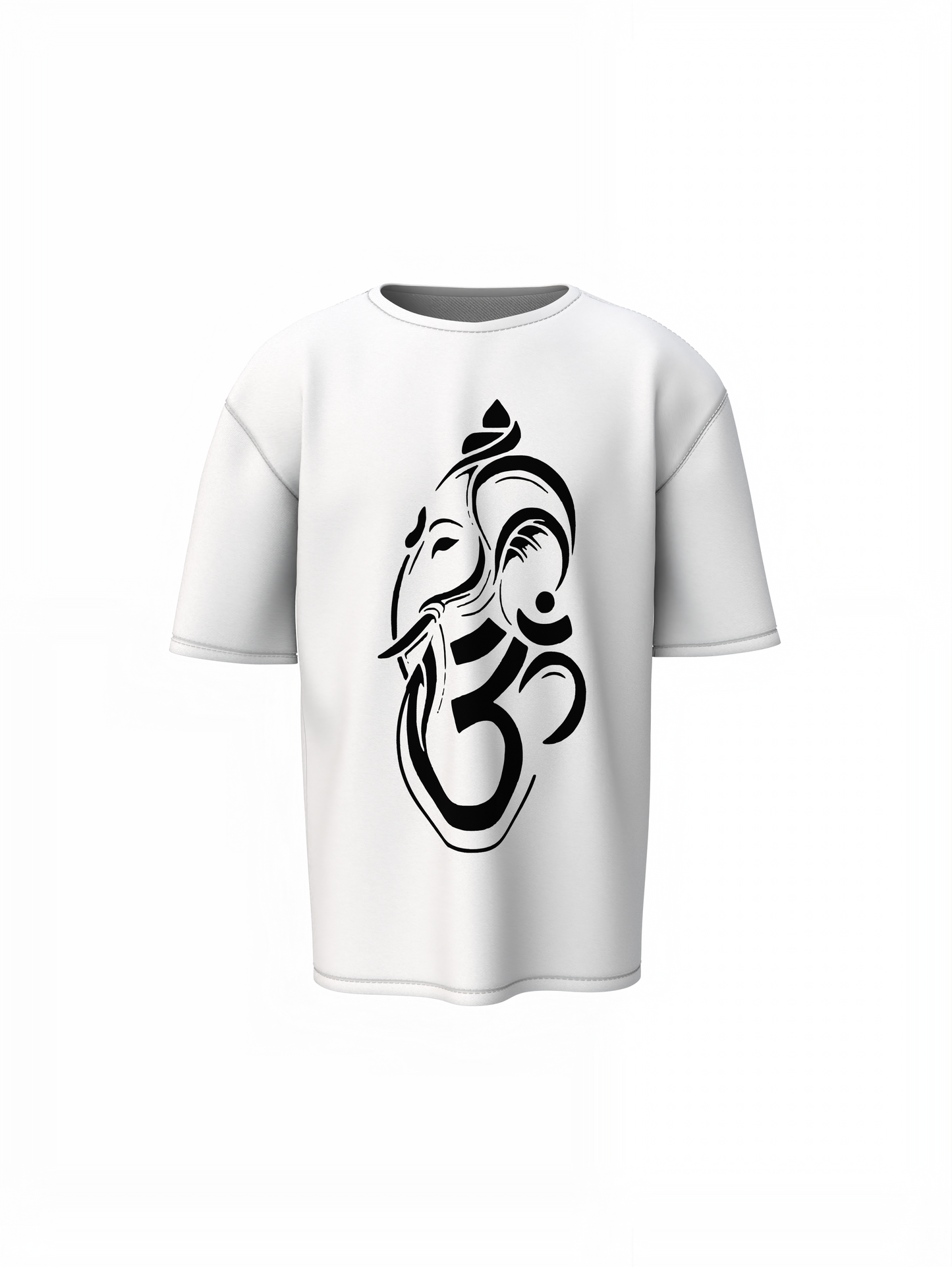 Om Ganpataye Oversized T-Shirts