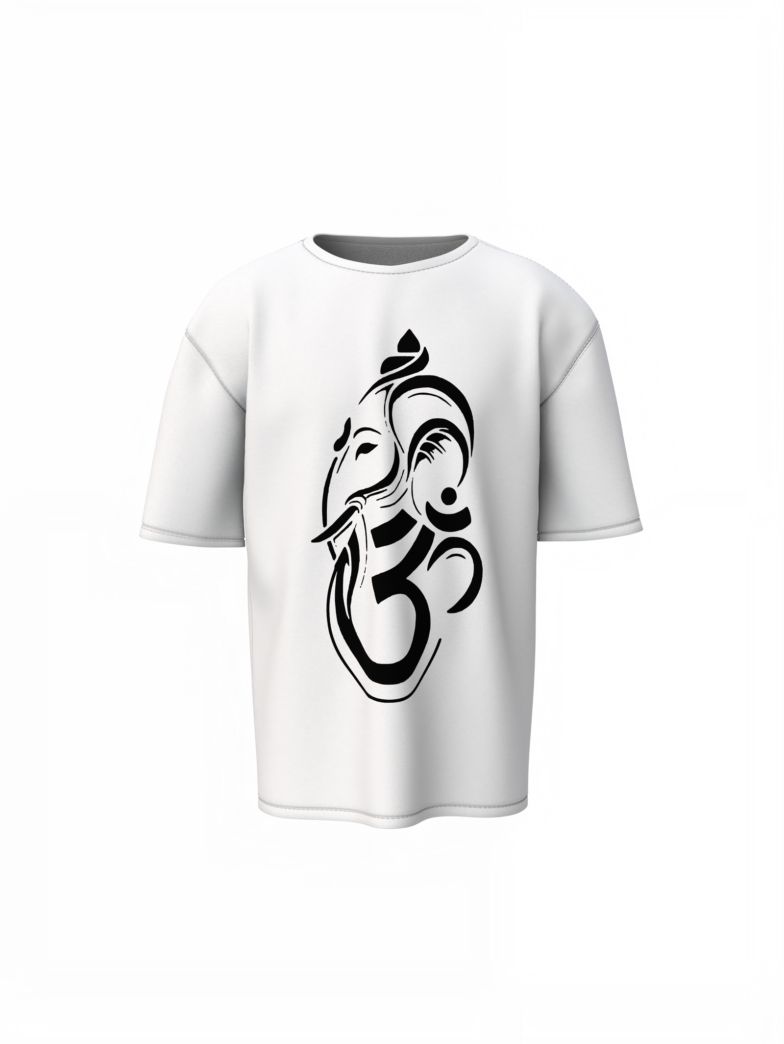Om Ganpataye Oversized T-Shirts