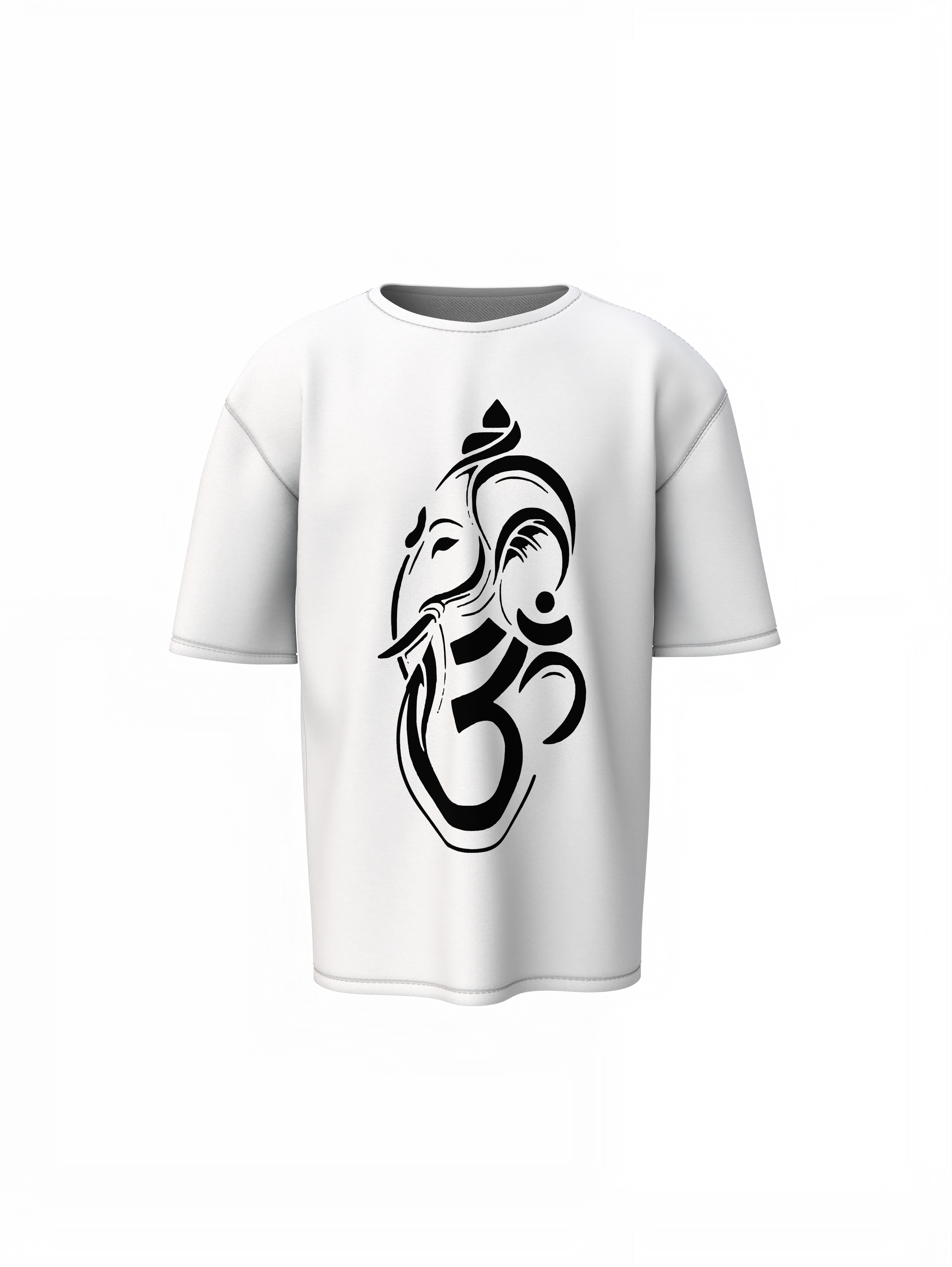 Om Ganpataye Oversized T-Shirts