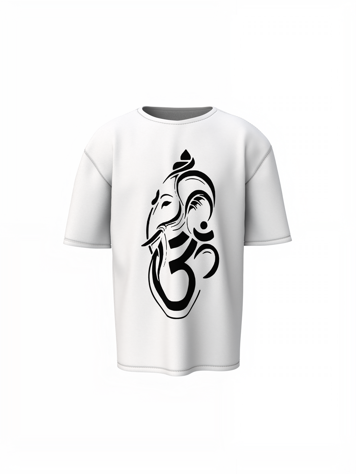 Om Ganpataye Oversized T-Shirts