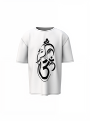 Om Ganpataye Oversized T-Shirts