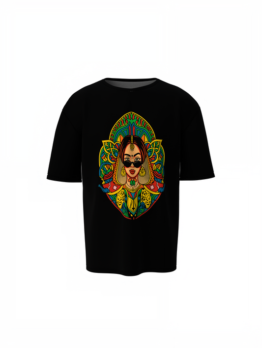 Asur Mask Oversized T-Shirt Bold and Stylish Streetwear