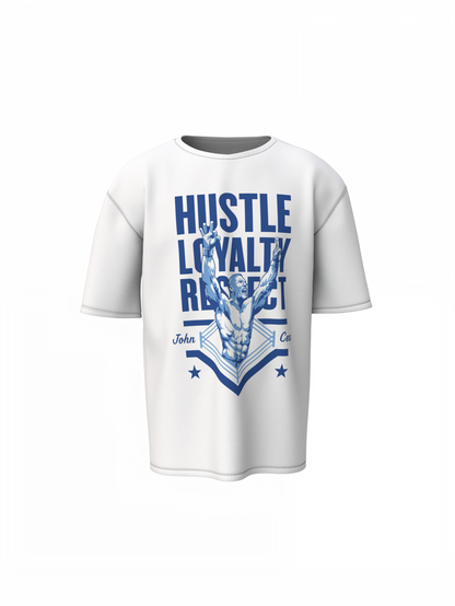 Hustle John Cena Oversized T-Shirts Bold WWE Streetwear