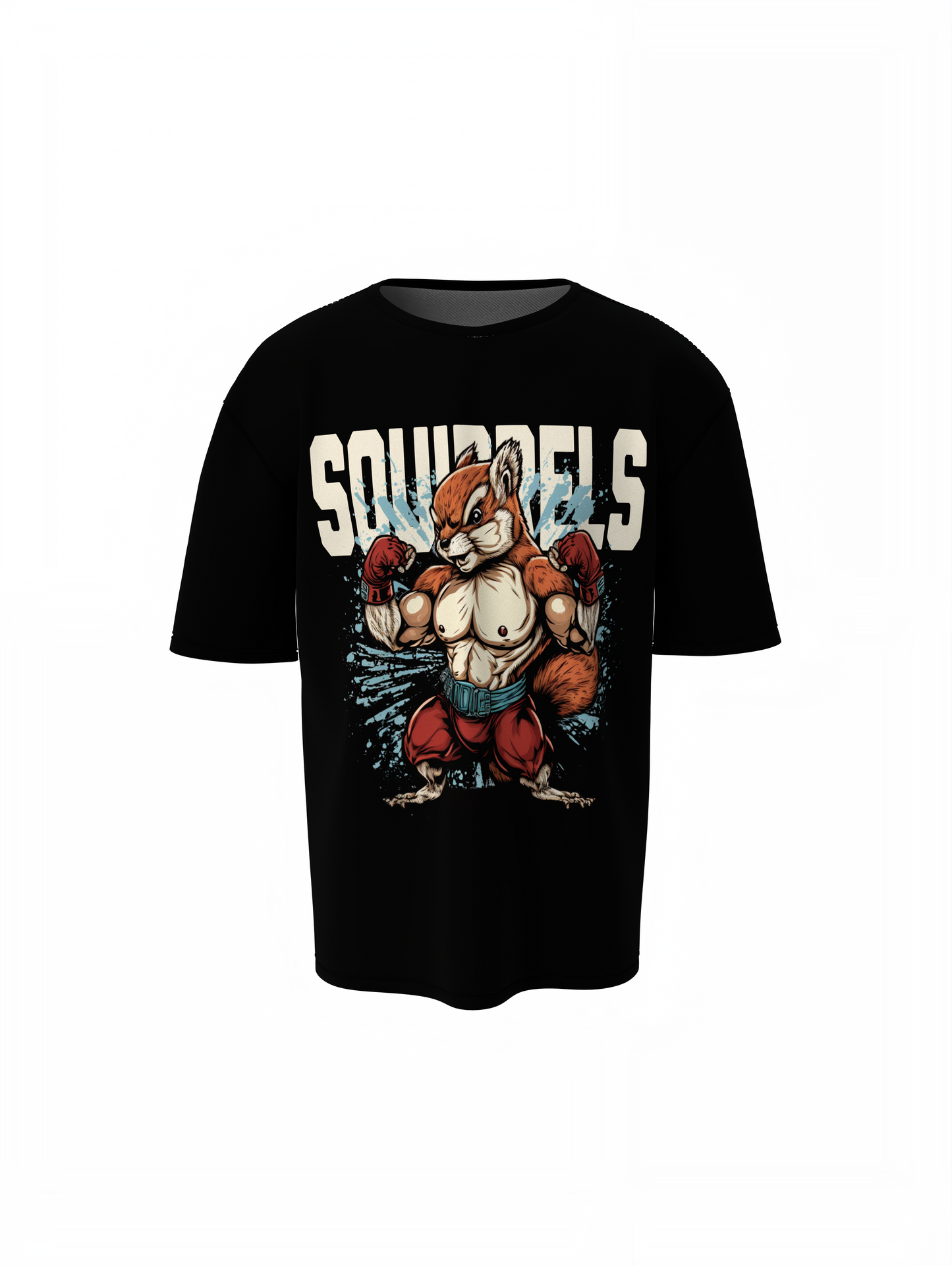 Squirrel Boxer Oversized T-Shirts