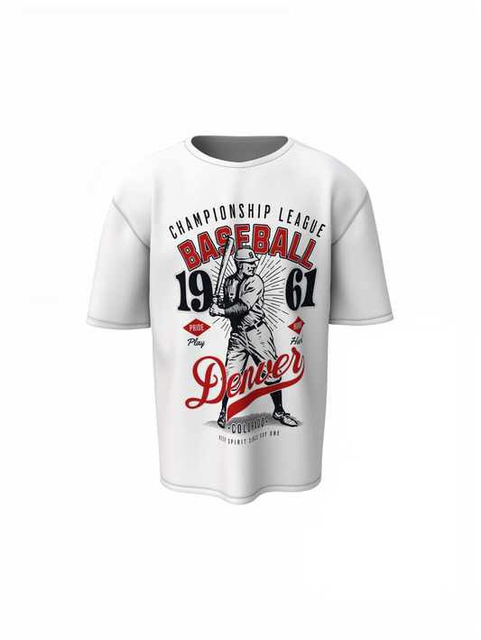 Baseball Denver Oversized T-Shirt